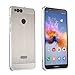 Produktbild WIWJ Huawei Honor 7X Spiegel Hülle,Honor 7X Metall Cover, Handyhülle Spiegel Metall Case Cover 2 in 1 Aluminium Rahmen PC Bumper Case Schutzhülle für Huawei Honor 7X-Silbergrau