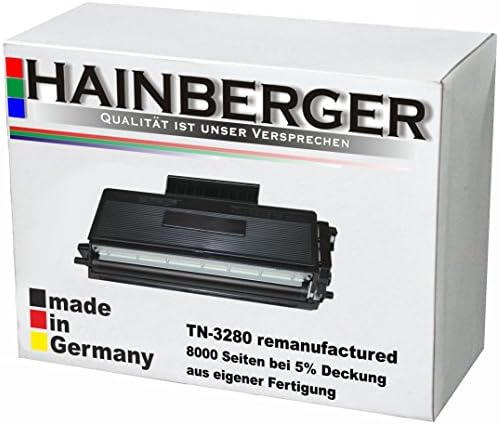Hainberger Toner for Brother TN-3280 Black 8000 Page Compatible With TN3280 Suitable for HL-5370 HL-5340 HL-5380 HL-5350 DCP-8070 D DCP-8080 DN DCP-8085 DN DCP-8800 Series DCP-8880 DN DCP-8890 DN HL-5300 Series HL-5340 DL DN DNLT D DN 2 LT DW HL-5350 DNLT DN 2 LT DN HL-5370 DW W HL-5380 DN Practice DW DWLT DN D MFC-8370 DN MFC-8380 DLT DN MFC-8880 DNMFC-8885 DN MFC-8890 DW