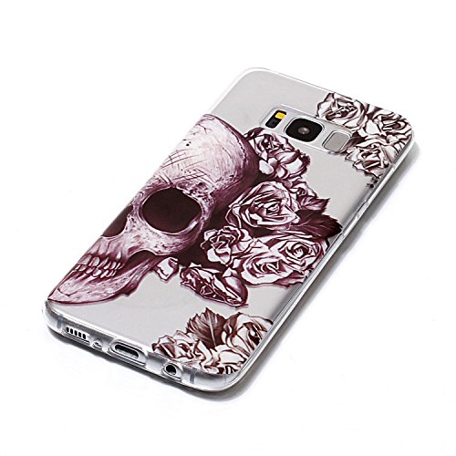 Samsung S8 Klar Hülle,Samsung Galaxy S8 3D Kreative Silikon Hülle Tasche Handyhülle Romantik Flower Animal Cartoon,Schutzhülle TPU Gel Case Bumper Weiche Crystal Kirstall Clear Silikonhülle Durchsichtig Handy Gürtel Tasche Hülle Case Cover Fall-Abdeckung Etui TPU Bumper Schale für Samsung S8 - 2