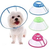 Schutzkragen/Halskrause für Hunde und Katzen, atmungsaktiver und weicher Rand, Verschluss aus Kunststoff