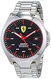 Scuderia Ferrari Unisex Analog Quarz Uhr mit Edelstahl Armband 830507