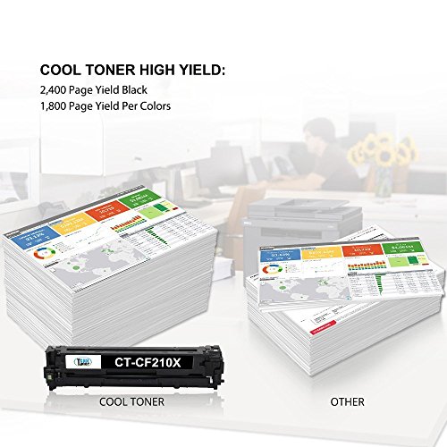 Cool Toner kompatibel toner für CF210X(131X) kompatibel für HP LaserJet Pro 200 color M251n M251nw, MFP M276n M276nw, Schwarz, 2400 Seiten - 4