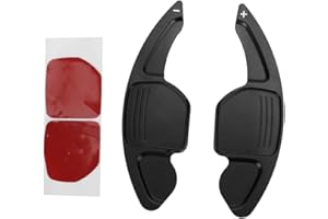 EATBUY Steering Wheel Shift Paddle - 2pcs Car Steering Wheel Shift Paddle Blade Shifter Black Fit for A3 A4L A5 A6 A7 A8 S5