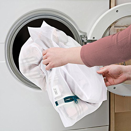 Premium Wäschenetz für Waschmaschine (8er-Set), BEZ™ Premium Wäschenetz-Set für die Waschmaschine Netzwaschbeuteln für Blusen, Strumpfwaren, Strümpfe, Unterwäsche, BHs und Unterwäschen, Intime Unterwäsche und Sensibles, Reisewäschebeutel - 6