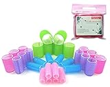 Hair Rollers Self Grip Holding Rollers Hairdressing Curlers Hair Design Sticky Cling Style For DIY Or Hair Salon By Kamay's (Gripping Sticky Rollers 30PCS 5 Size Large Medium Small Premium Set)