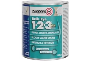 Zinsser BULLS EYE 1-2-3 *PLUS*** 1 litre Ready Mixed Colour - White