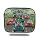 Produktbild Tablet Bag for Ipad air 2/3/4/mini 9.7 inch,Kids Toddlers Room Decor,Colorful Funny Animals in Cars Doggy Piggy Kitten Horse Monkey Lion Decorative
