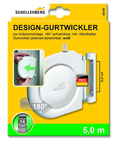 Schellenberg 50150 Aufschraubwickler Design Mini, weiß - 2