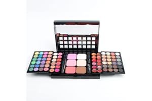 Neliho set palette 78 colori per makeup cosmetici professionali, include rossetto correttore ombretti lucidalabbra fard cipria fondotinta
