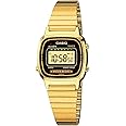 Casio Women's Core LA670WGA-1 Gold Stainless-Steel Quartz Watch with Digital Dial