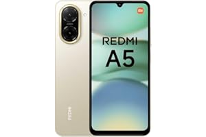 Xiaomi Smartphone Redmi A5, 4+128GO, Double Appareil Photo AI de 32 MP, Batterie Massive de 5200 mAh, Octa-Core, Écran immersif de 6,88 Pouces jusqu'à 120 Hz,Or (Non Adaptateur)
