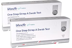 GEF + MEDICA Gef Medica® 2 Test Streptococco A Rapido – Tamponi Faringei 10 min | Per Adulti e Bambini, Kit Completo CE
