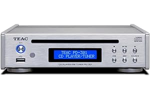 Teac PD-301DAB-X CD Player with DAB/FM Tuner, Silver,026936
