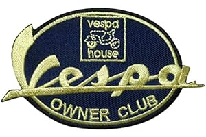 LIPALIPANA Vespa OWNER club T Sports Racing MOTORSPORT Aufnäher Besticktes Patch zum Aufbügeln Applique Souvenir Zubehör
