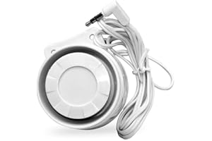 HXA513 Mini sirena audio cablata per sistemi di sicurezza domestica HUXGO, rumorosità 105 dB | Supporto aggiuntivo per sirena unità di controllo integrata