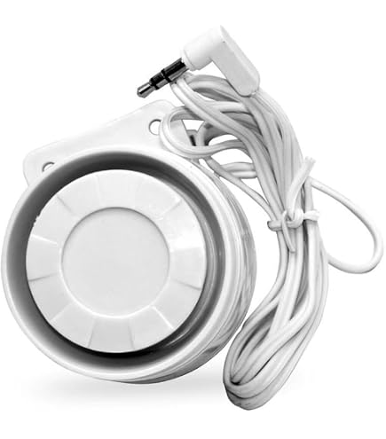 Sirena Solare Wireless Esterna Per Antifurto | Bianco | Pannello Solare Integrato | Batteria Polimeri Di Litio 2100mAh | Certificata CE E ROHS