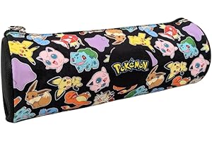 mybagstory - Trousse Scolaire Pokémon – Trousse Enfant garçon 1 Compartiment – 21,5 x 7,3 x 7,3 cm – Fermeture zippée