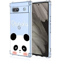 SEAHAI Cover per Google Pixel 7A, Custodia Protettiva Ultra Sottile ed Elegante in Silicone TPU Trasparente, Bello Modelli Colorful Cover Antiurto Case - Viti