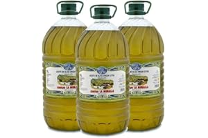 ACEITE DE OLIVA VIRGEN EXTRA CORTIJO LA MURALLA Aceite de Oliva Virgen Extra - Hojiblanca - 3 garrafas de 5 Litros – Extracción en frío – Olivar tradicional - Parque Natural de la Subbética Rute, Córdoba, Andalucía - [PRODUCTO DE ESPAÑA]