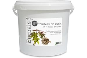 AGRO SENS Engrais 100% végétal, tourteau de ricin concentré - Seau 4 kg