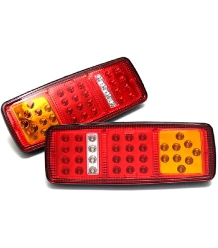 Lot 2 LED Éclairage Plaque Immatriculation Étanche 6 SMD - Lampe Blanche 12V/24V Pour Voiture, Camion, Remorque, Caravane