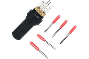 TUONAI Vinyl Plotter Cutter Holder with 5Pcs 45 Degree Cutter Blades for Summa Cutter Plotter