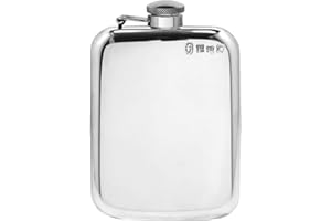 ENGLISH PEWTER COMPANY SHEFFIELD, ENGLAND English Pewter Company - Flasque en étain avec capuchon attaché (SF435CT) - 177 ml