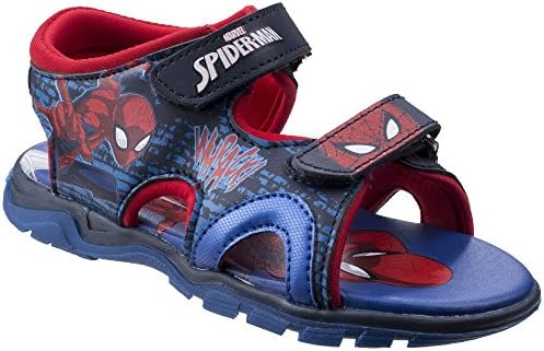 Leomil Boys &amp; Girls Spiderman Adjustable Lightweight Sporty Sandals