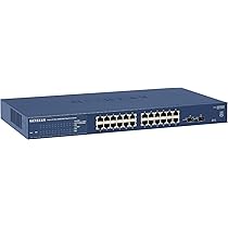 Netgear ProSAFE GS724T 24-Port Gigabit Smart Switch 10/100