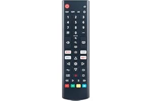 AULCMEET Pilot zastępczy pasuje do LG LED UQ75 4K Smart TV 43UQ75006LF 50UQ75006LF 55UQ75006LF 65UQ75006LF pilot AKB76037605