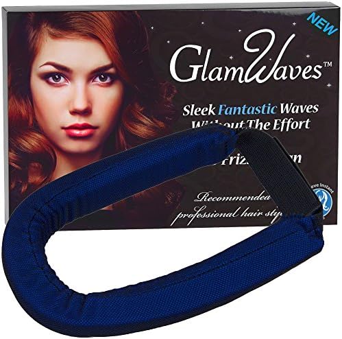 GlamWaves Large Hair Roller Head Band for Medium to Long Length Hair