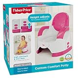 Mattel Fisher-Price CGY50 Komfort Töpfchen mit bequemer hoher Rückenlehne und Ablage für die Arme, pink - 15