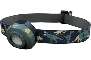 Ledlenser KIDLED4R Kinder-Stirnlampe Wiederaufladbar | 3 LED-Farben und Blinkmodus, Leichtgewicht 25 g, inkl. Taschenclip, automatische Abschaltfunktion, zum Lesen, Campen, Geschenk für Kinder, Grün