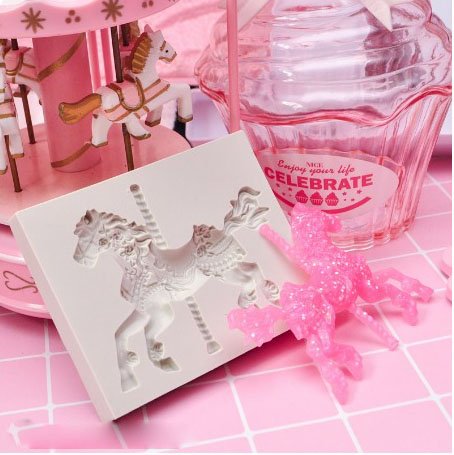 Karussell Silikon Fondant Form Zucker Paste Kuchen Cupcake Icing Form - 5