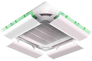 WIND GREATING Deflector de Aire Acondicionado para Aire Acondicionado Central de Techo Plástico Liviano áNgulo Ajustable Fácil Instalación Evita Que el Aire Frío Sople Recto (Una Pieza)(40cm)