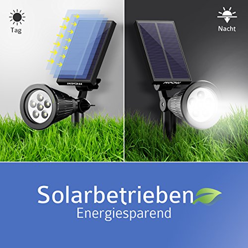 Mpow LED Solarleuchten [3 Intelligente Modi] Mpow 3-in-1 Wireless Wetterfeste Licht Bewegungs Sensor Lampe mit 20 LED für Garten, im Freien usw. - 2