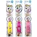 Children's Toothbrush with Flashing Timer - Pack of 3 for Girls - Club Cutie