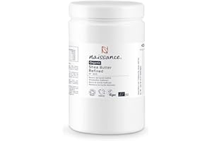 ‎NAISSANCE Naissance Sheabutter BIO (Nr. 305) 1kg (1000g) - 100% Rein, Raffiniert, BIO zertifiziert - Intensive Pflege für Kosmetik, Haut, Haare, Fairtrade Shea Butter aus Ghana