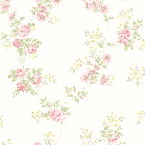 BHF 302-66870 Blüten Tapete Blush Rose Trail
