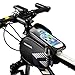 Produktbild FlexDin Rahmentasche Fahrrad MTB, Fahrrad Tasche Handy bis zu 6,3 Zoll, Lenkertasche Fahrrad Wasserdicht, Handyhalterung Fahrrad Handytasche für iPhone 8/7 Plus, Samsung Galaxy Note 8 / S8, Huawei
