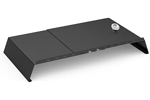 onlyfire pizzafäste med termometer, justerbar 53–78 cm för gasgrillar