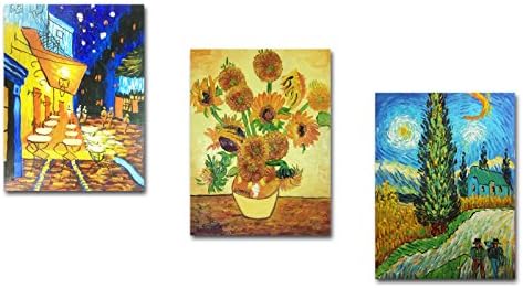 Muzagroo Art Hand Painted Oil Paintings Van Gogh Reproductions Wall Paintings for Living Room Canvas Art