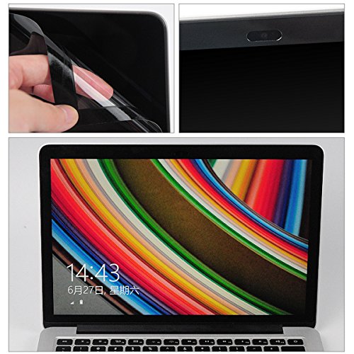 Colel Blendfreie Bubblegratis LCD-Displayschutzfolie mit Schwarz Rahmen für Apple Macbook Pro 15.4″ 15″ Model A1398 with Retina Display - 3
