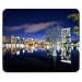 Produktbild Städte 10037, Stadt bei Nacht, Designer Leder Mousepad Unterlage Mauspad Maus-Pad Stark Anti Rutsch Unterseite für Optimalen Halt mit Lebhaftes Motiv Kompatibel mit allen Maustypen (Kugel, Optisch, Laser)Ideal für Gamer und für Grafikdesigner.