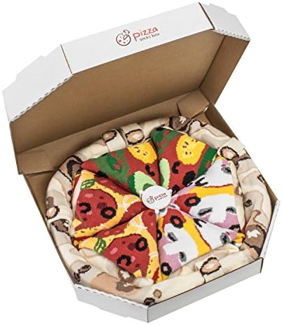 PIZZA SOCKS BOX 4 pairs MIX Vege Capriciosa Pepperoni Pizza extremely Original Unique socks Made in UE ideal for gift Different sizes 4 5 6 7 8 9 10 11 Surprise your friends High QUALITY cotton