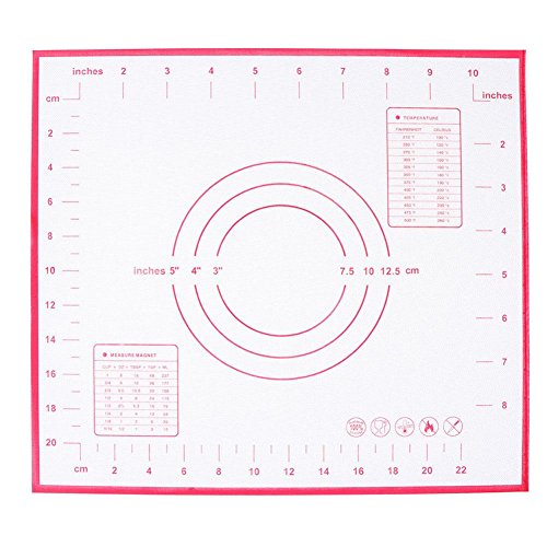 Preisvergleich Produktbild Cozinha Silikon Matte kneten Teig Mat Antihaft Silikonmatte Rollen Blätterteig Pad Cookie zu Kuchen backen