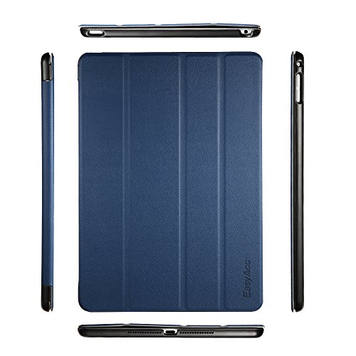 iPad Air 2 Hülle, EasyAcc Ultra Slim Cover Schutzhülle Bumper Lederhülle mit Standfunktion / Auto Sleep Wake Up Funktion für iPad Air 2 2014 Modell Number A1566/ A1567 – Dunkelblau, Ultra Slim - 6