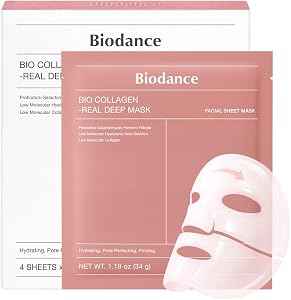 Biodance Bio-Collagen Real Deep Mask 4er Pack - Gesichtsmasken, Maske Gesicht, Gesichtsmaske Frauen, Gesichtsmaske, Face
