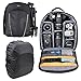 Price comparison product image DURAGADGET Black Water-Resistant Backpack with Customizable Interior & Raincover for the Cambridge Audio YOYO S