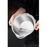 304 Steel Kitchen Vegetable Broad Bean Brass Washing Pasta Strainer mt113